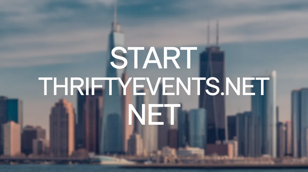 Start ThriftyEvents.net
