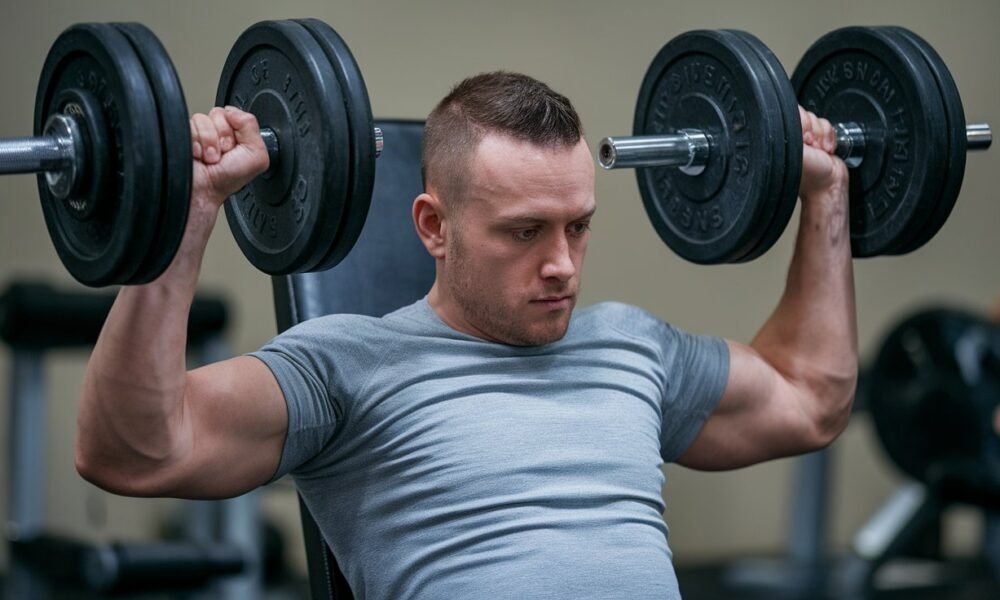 seated Arnold press