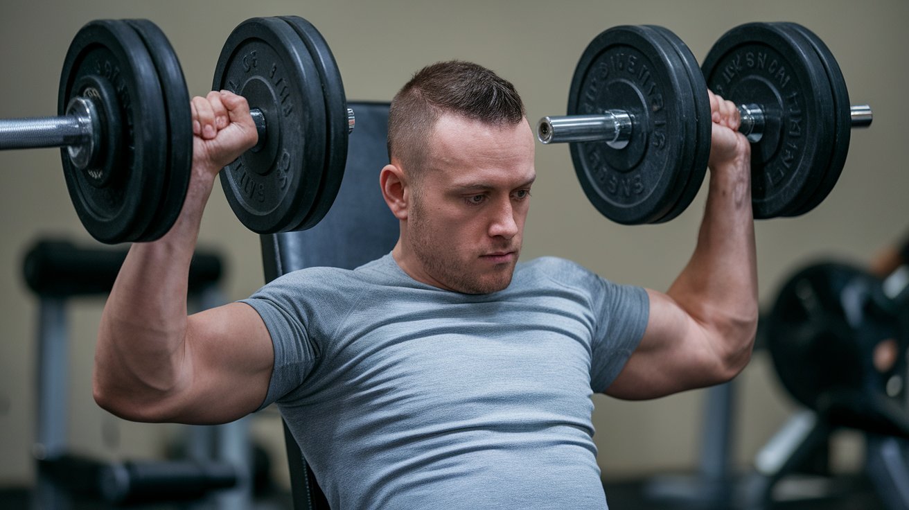 seated Arnold press